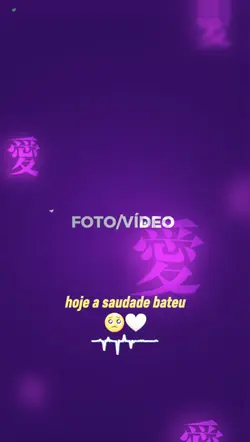 hoje a saudade bateu