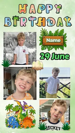 Kids Dinosaur Bday