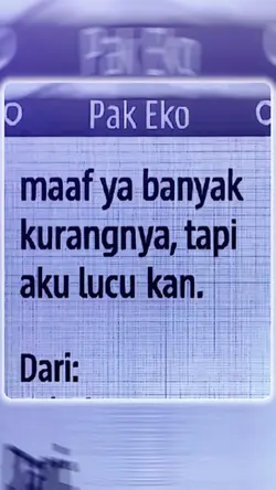 Maaf ya banyak 