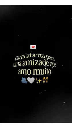Carta aberta 🤍✨
