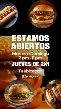 Hamburguesas horario
