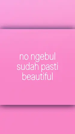no ngebul sudah