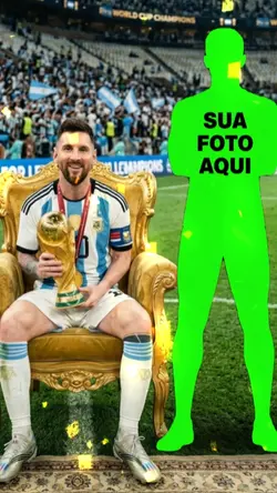 sua foto com Messi 