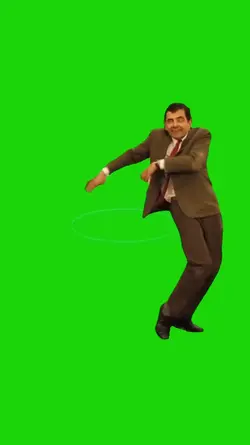 Mr bean meme dancing