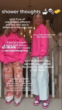 shower thoughts