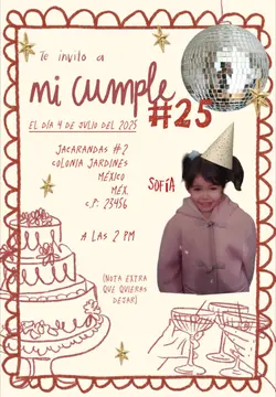 Invitación cumple🎁 🎂