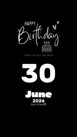 Hbd 30 June 2026 