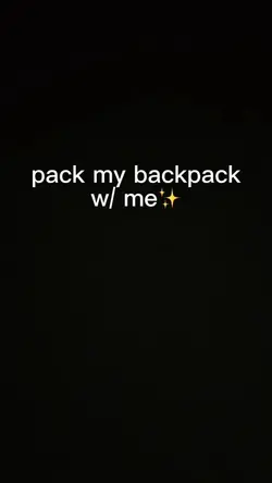 pack my backpack 