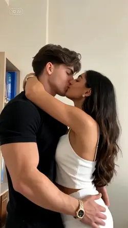 fake girlfriend kiss