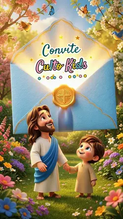 Convite Culto kids