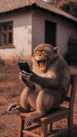 macaco engraçado 