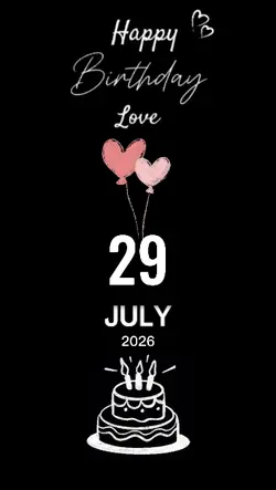 bday july 29 2026