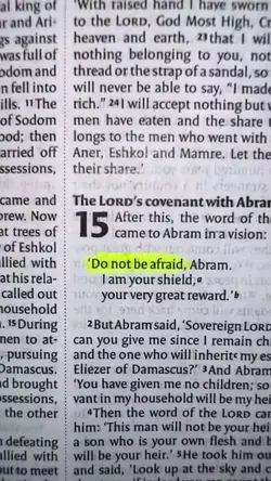 do not be afraid