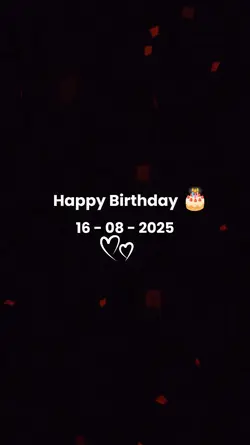 BIRTHDAY 16 AUGUST