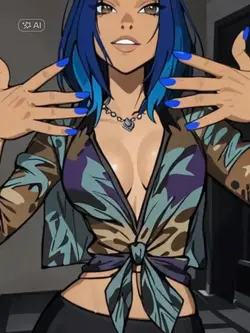 BLUE HAIR LIDIA POPP