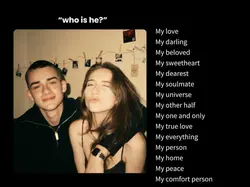 who is he? my love