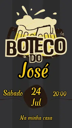 Convite boteco 