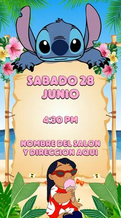 Invitacion lilo&stit