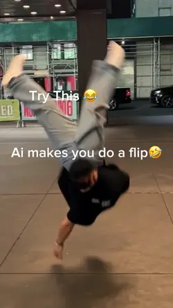 Ai flip challenge 😂