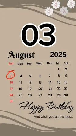 birthday 03 August