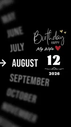 HBD WIFE 12 AUGUST
