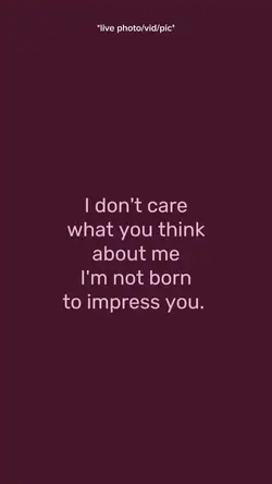 I don't care what u