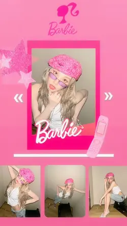 frame barbie pink