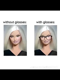 with glasses