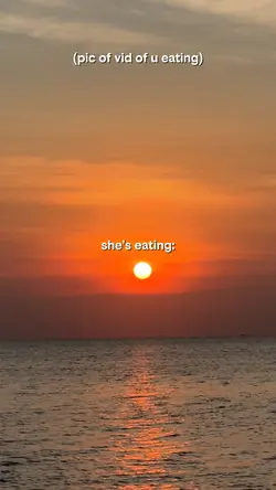 She's eating