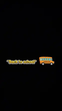 Back to school
