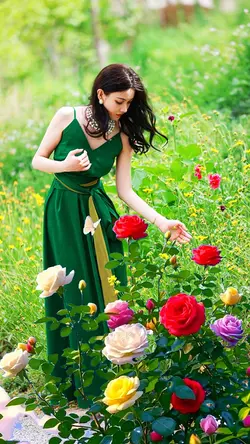 Among the flowers