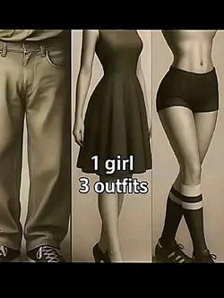 1 girl 3oufits