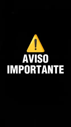Aviso importante 
