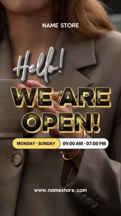 WE ARE OPEN