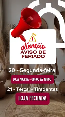 Aviso de feriado