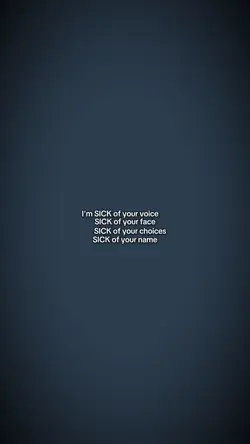 Sich of your...