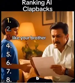 Ranking AI clap back
