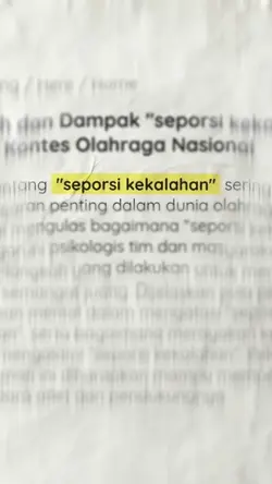 seporsi kekalahan