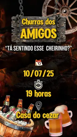 Convite Churrasco 