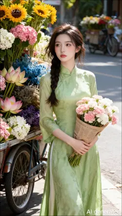 Ghép Ảnh Áo Dài AI 