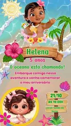 Convite da Moana