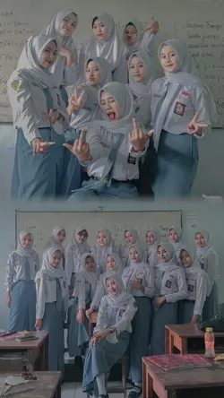 Foto bareng teman