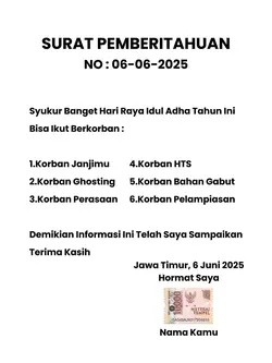 Surat Pemberitahuan