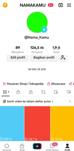 Fake profil tiktokV9