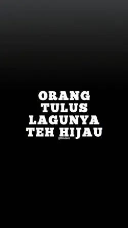 orang tulus lagunya