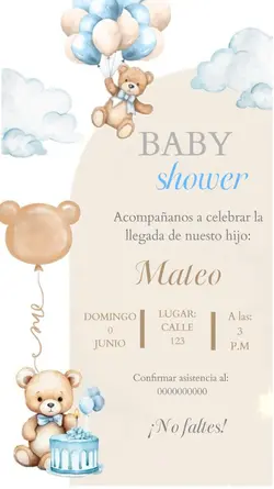 Baby shower niño.