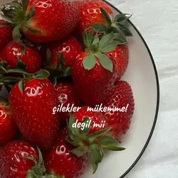 çilekler mükemmel 