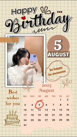 HBD 5 AUGUST 2025