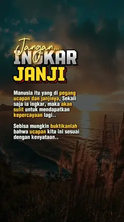 jangan ingkar janji
