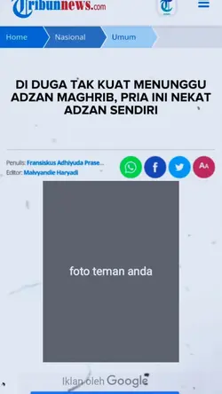 Adzan sendiri